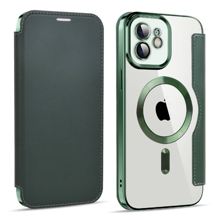 Custodia per telefono in pelle antifurto magnetica RFID MagSafe, For iPhone 12, For iPhone 11 Pro Max, For iPhone 11