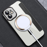Custodia per telefono in pelle antifurto magnetica RFID MagSafe, For iPhone 12, For iPhone 11 Pro Max, For iPhone 11