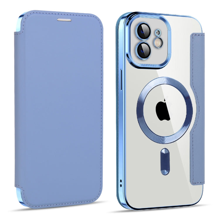 Custodia per telefono in pelle antifurto magnetica RFID MagSafe, For iPhone 12, For iPhone 11 Pro Max, For iPhone 11