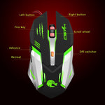 Mouse da gioco cablato luminoso colorato HXSJ S100 a 6 tasti, S100