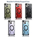 Custodia per telefono con supporto magnetico MagSafe serie Armor, For iPhone 14 / 13, For iPhone 14 Plus, For iPhone 14 Pro, For iPhone 14 Pro Max, For iPhone 13 Pro