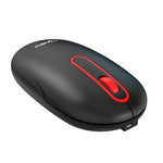 HXSJ T15 2.4GHz 4 tasti mouse muto senza fili, T15 Black, T15 White
