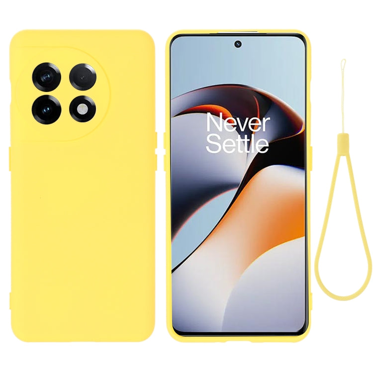 Custodia per telefono a copertura totale antiurto in silicone liquido di colore puro, For OnePlus Ace 2 / 11R