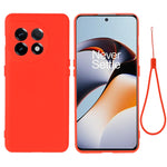 Custodia per telefono a copertura totale antiurto in silicone liquido di colore puro, For OnePlus Ace 2 / 11R