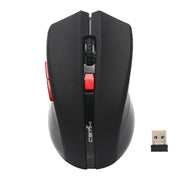 HXSJ X50 2.4G 6 tasti 1600 DPI Mouse wireless regolabile a tre velocità, X50 Black, X50 Red