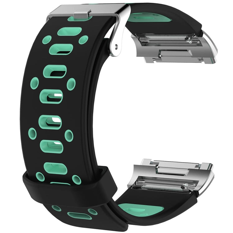 Per cinturino da polso di ricambio in silicone bicolore Fitbit Ionic con fibbia e connettore