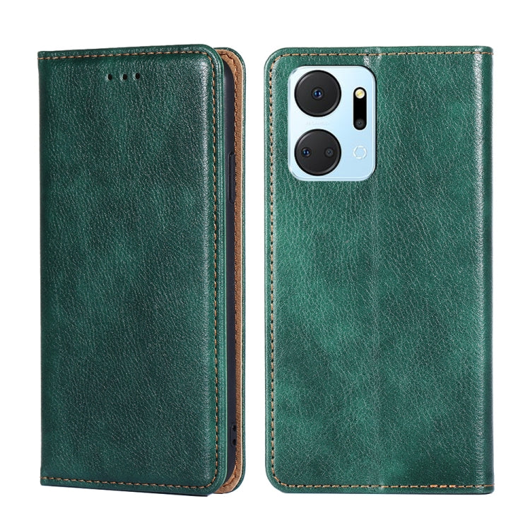 Custodia per telefono in pelle magnetica tinta unita a olio lucido, For Motorola Moto G Play 2023, For Honor X7A, For Honor X8A