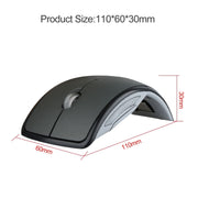 Mouse pieghevole wireless HXSJ ZD-01 1600 DPI 2,4 GHz
