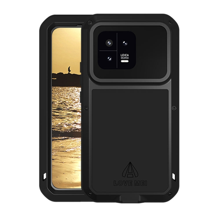 Custodia per telefono antipolvere impermeabile LOVE MEI in metallo antiurto, For Xiaomi 13, For Xiaomi 13 Pro