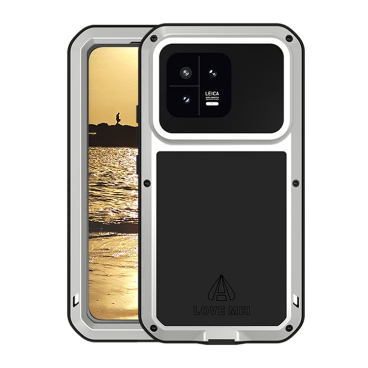 Custodia per telefono antipolvere impermeabile LOVE MEI in metallo antiurto, For Xiaomi 13, For Xiaomi 13 Pro