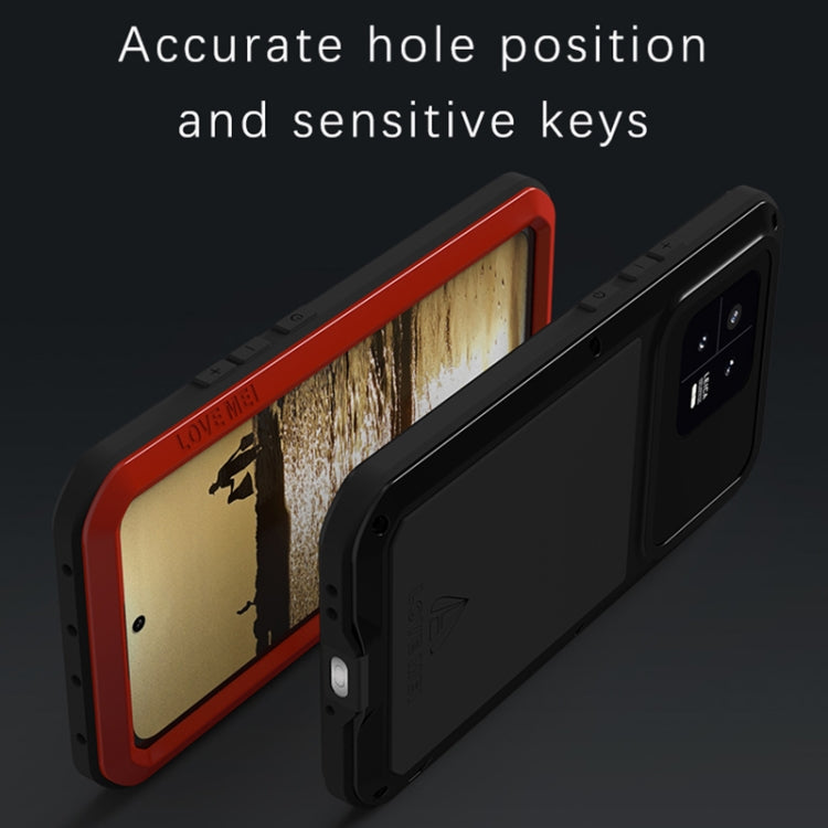 Custodia per telefono antipolvere impermeabile LOVE MEI in metallo antiurto, For Xiaomi 13, For Xiaomi 13 Pro