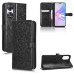 Custodia per telefono in pelle con trama a nido d'ape, For OPPO A58 5G, For OPPO Reno8 T 4G, For OPPO Reno9 Pro, For OPPO Reno9 Pro+