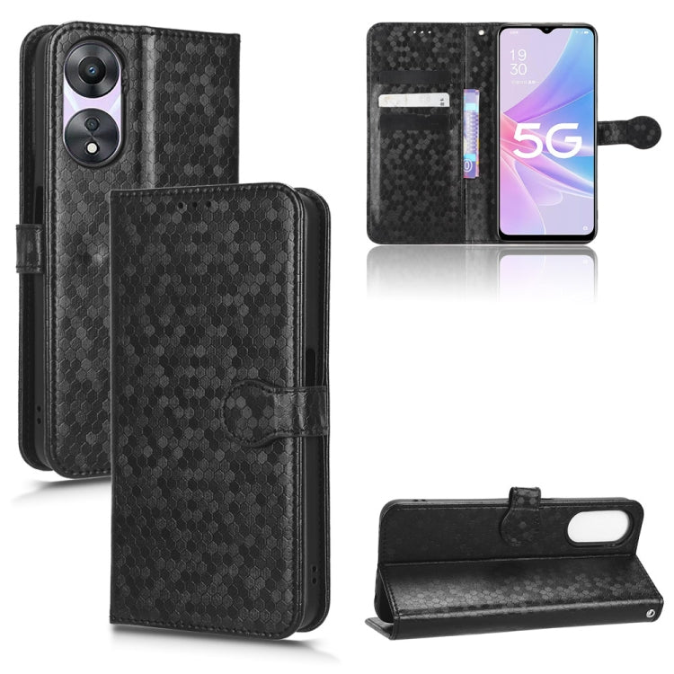 Custodia per telefono in pelle con trama a nido d'ape, For OPPO A58 5G, For OPPO Reno8 T 4G, For OPPO Reno9 Pro, For OPPO Reno9 Pro+