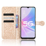 Custodia per telefono in pelle con trama a nido d'ape, For OPPO A58 5G, For OPPO Reno8 T 4G, For OPPO Reno9 Pro, For OPPO Reno9 Pro+