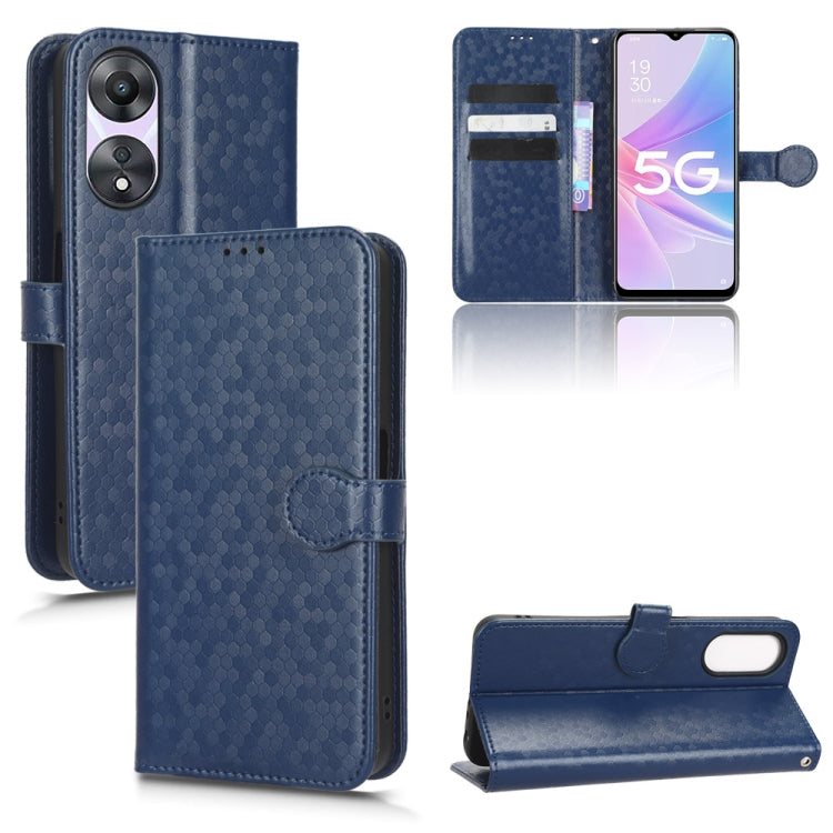 Custodia per telefono in pelle con trama a nido d'ape, For OPPO A58 5G, For OPPO Reno8 T 4G, For OPPO Reno9 Pro, For OPPO Reno9 Pro+