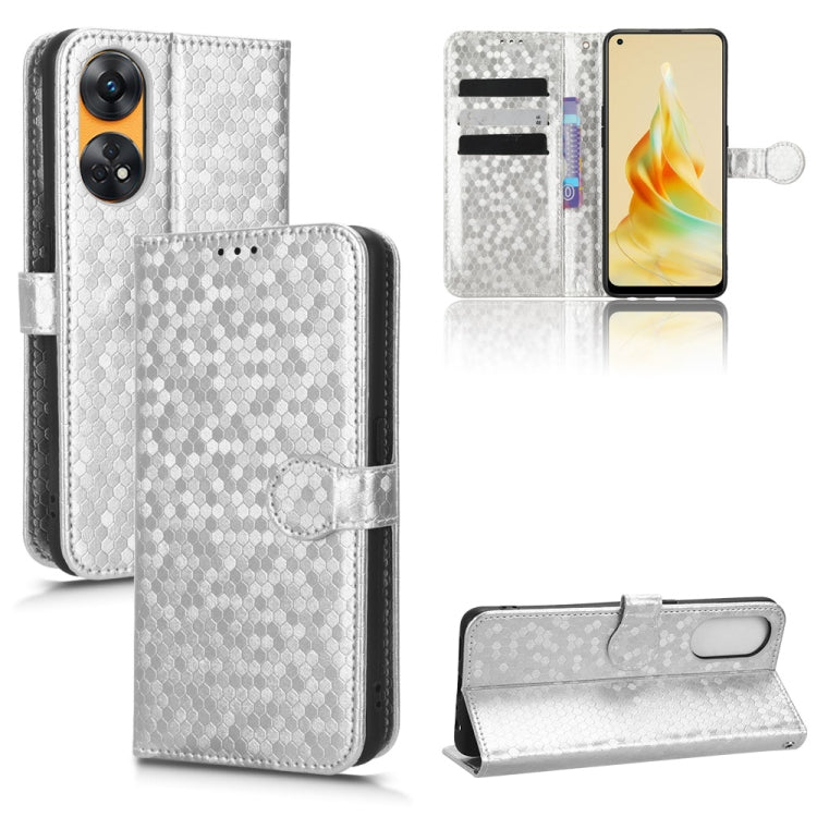 Custodia per telefono in pelle con trama a nido d'ape, For OPPO A58 5G, For OPPO Reno8 T 4G, For OPPO Reno9 Pro, For OPPO Reno9 Pro+