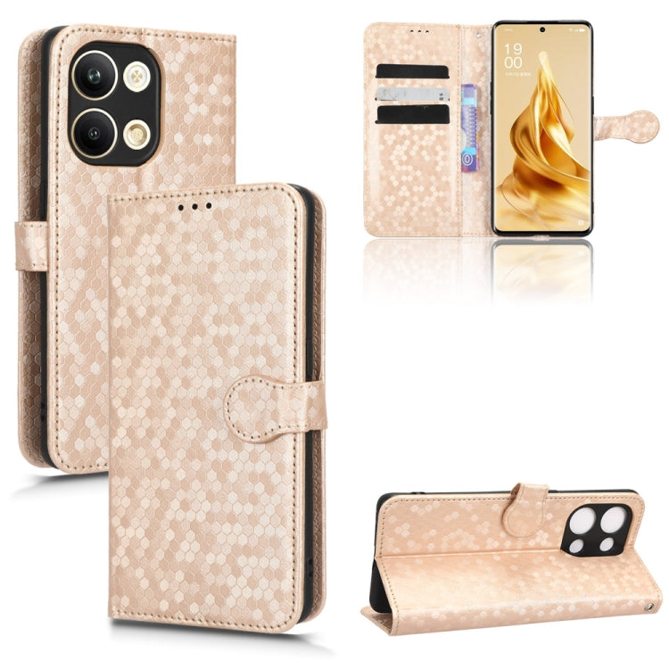 Custodia per telefono in pelle con trama a nido d'ape, For OPPO A58 5G, For OPPO Reno8 T 4G, For OPPO Reno9 Pro, For OPPO Reno9 Pro+