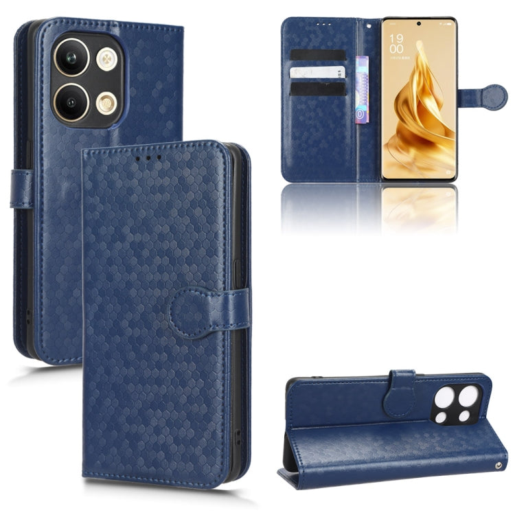Custodia per telefono in pelle con trama a nido d'ape, For OPPO A58 5G, For OPPO Reno8 T 4G, For OPPO Reno9 Pro, For OPPO Reno9 Pro+