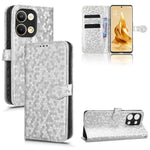 Custodia per telefono in pelle con trama a nido d'ape, For OPPO A58 5G, For OPPO Reno8 T 4G, For OPPO Reno9 Pro, For OPPO Reno9 Pro+