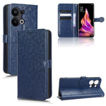 Custodia per telefono in pelle con trama a nido d'ape, For OPPO A58 5G, For OPPO Reno8 T 4G, For OPPO Reno9 Pro, For OPPO Reno9 Pro+