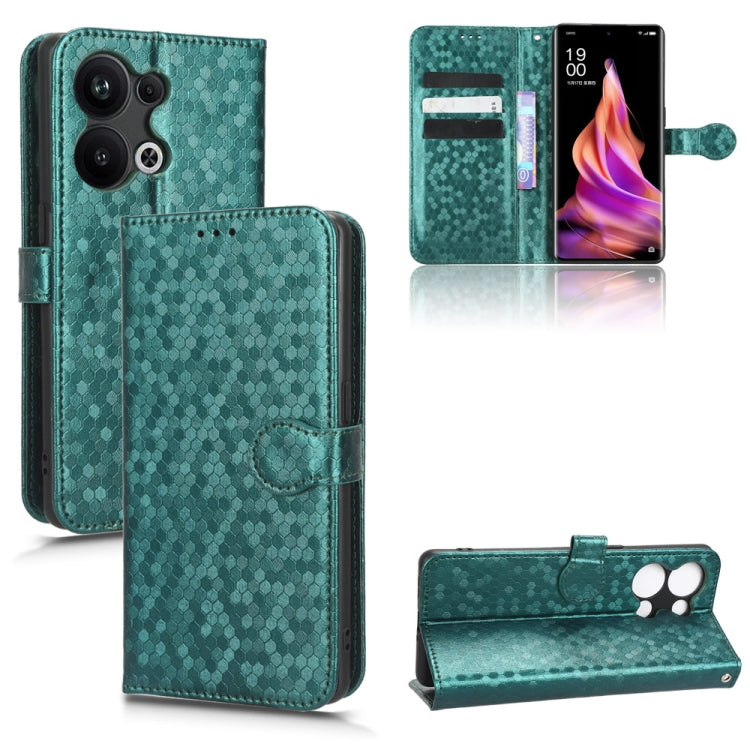 Custodia per telefono in pelle con trama a nido d'ape, For OPPO A58 5G, For OPPO Reno8 T 4G, For OPPO Reno9 Pro, For OPPO Reno9 Pro+