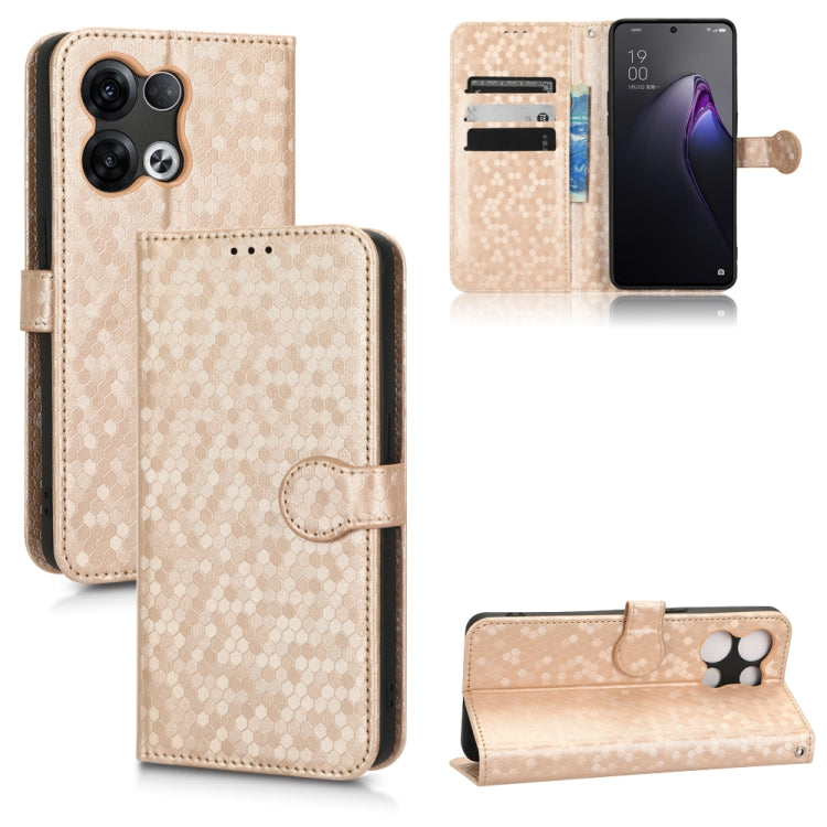 Custodia per telefono in pelle con trama a nido d'ape, For OPPO Reno8 Pro+ 5G, For Realme 10 4G, For Realme 10 Pro, For Realme 10 Pro+