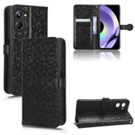 Custodia per telefono in pelle con trama a nido d'ape, For OPPO Reno8 Pro+ 5G, For Realme 10 4G, For Realme 10 Pro, For Realme 10 Pro+