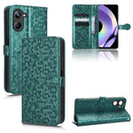 Custodia per telefono in pelle con trama a nido d'ape, For OPPO Reno8 Pro+ 5G, For Realme 10 4G, For Realme 10 Pro, For Realme 10 Pro+