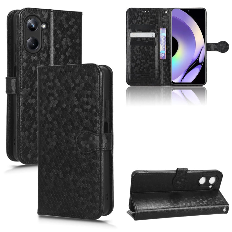 Custodia per telefono in pelle con trama a nido d'ape, For OPPO Reno8 Pro+ 5G, For Realme 10 4G, For Realme 10 Pro, For Realme 10 Pro+