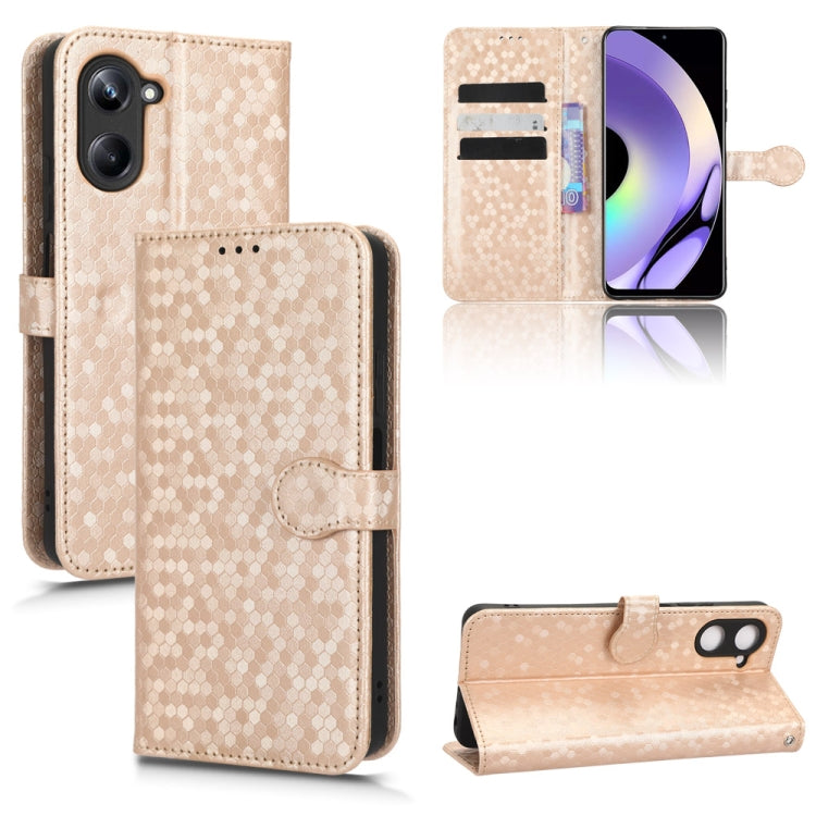 Custodia per telefono in pelle con trama a nido d'ape, For OPPO Reno8 Pro+ 5G, For Realme 10 4G, For Realme 10 Pro, For Realme 10 Pro+
