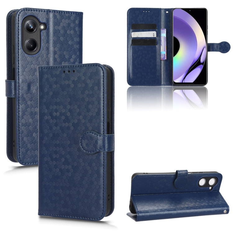 Custodia per telefono in pelle con trama a nido d'ape, For OPPO Reno8 Pro+ 5G, For Realme 10 4G, For Realme 10 Pro, For Realme 10 Pro+