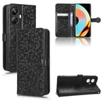 Custodia per telefono in pelle con trama a nido d'ape, For OPPO Reno8 Pro+ 5G, For Realme 10 4G, For Realme 10 Pro, For Realme 10 Pro+