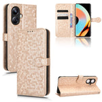 Custodia per telefono in pelle con trama a nido d'ape, For OPPO Reno8 Pro+ 5G, For Realme 10 4G, For Realme 10 Pro, For Realme 10 Pro+