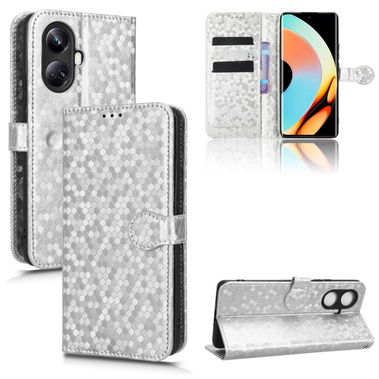 Custodia per telefono in pelle con trama a nido d'ape, For OPPO Reno8 Pro+ 5G, For Realme 10 4G, For Realme 10 Pro, For Realme 10 Pro+