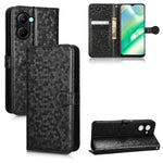 Custodia per telefono in pelle con trama a nido d'ape, For Realme C22 4G, For Realme GT Neo 3