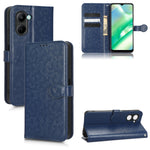 Custodia per telefono in pelle con trama a nido d'ape, For Realme C22 4G, For Realme GT Neo 3
