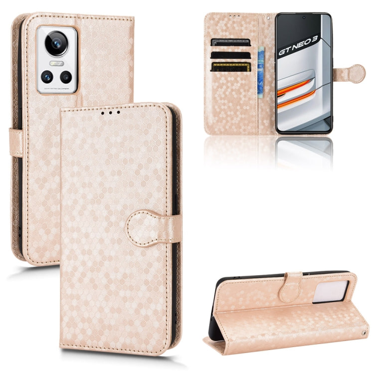 Custodia per telefono in pelle con trama a nido d'ape, For Realme C22 4G, For Realme GT Neo 3
