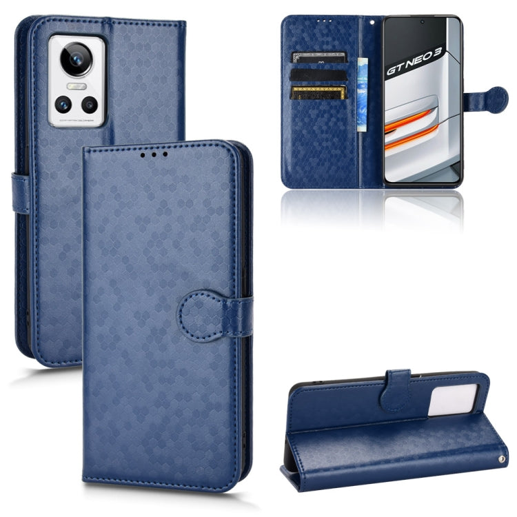 Custodia per telefono in pelle con trama a nido d'ape, For Realme C22 4G, For Realme GT Neo 3