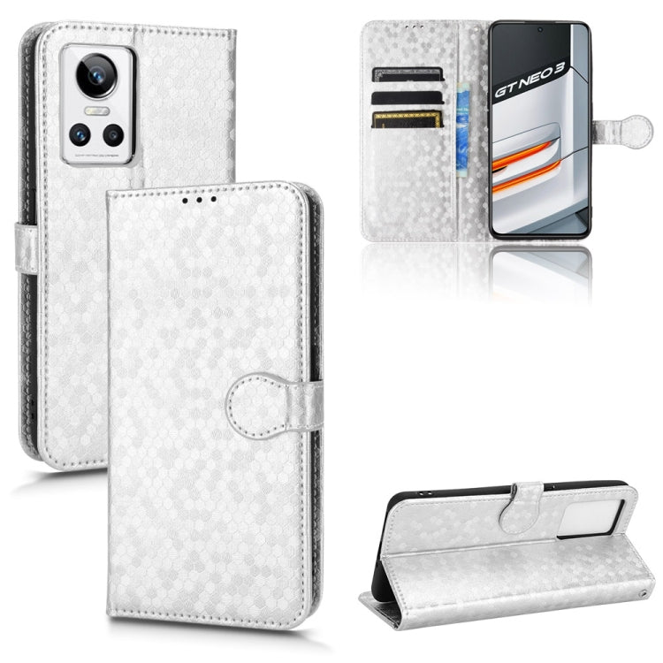 Custodia per telefono in pelle con trama a nido d'ape, For Realme C22 4G, For Realme GT Neo 3