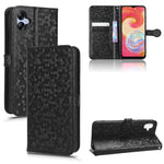 Custodia per telefono in pelle con trama a nido d'ape, For Samsung Galaxy A34 5G, For Samsung Galaxy A14 5G, For Samsung Galaxy A14 4G, For Samsung Galaxy A04e