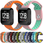 Per cinturino da polso di ricambio in silicone bicolore Fitbit Versa