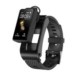 H21 1.14 pollici Silicon Band Staccabile Smart Watch Supporto Misurazione della temperatura / Chiamata Bluetooth / Controllo vocale, Silicon Band (Red), Silicon Band (Black)