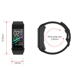H21 1.14 pollici Silicon Band Staccabile Smart Watch Supporto Misurazione della temperatura / Chiamata Bluetooth / Controllo vocale, Silicon Band (Red), Silicon Band (Black)
