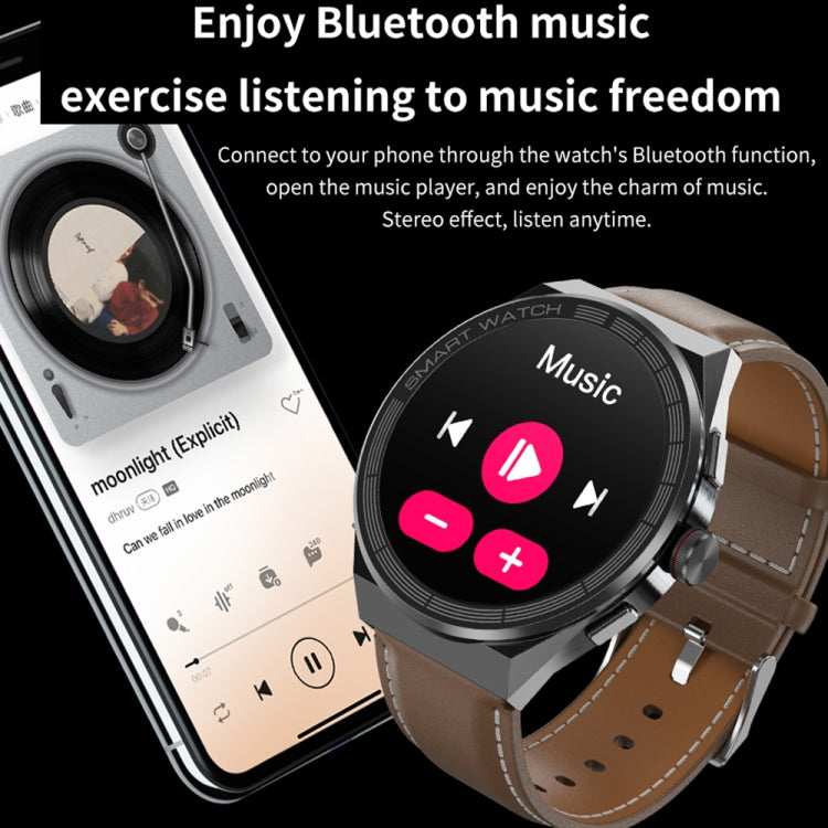 BM01 Cinturino in acciaio da 1,45 pollici IP68 Impermeabile Smart Watch Supporto Chiamata Bluetooth / NFC, Steel Band (Black), Steel Band (Silver)