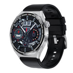 HDT 3 Max 1,6 pollici Cinturino in silicone IP67 Impermeabile Smart Watch Supporto Chiamata Bluetooth / NFC, Silicone Band (Black), Silicone Band (Silver)