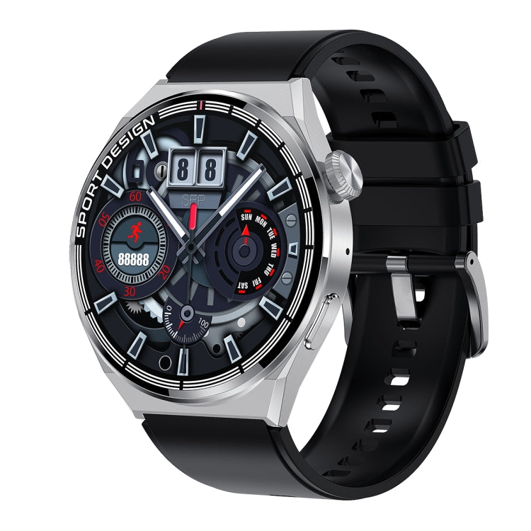 HDT 3 Max 1,6 pollici Cinturino in silicone IP67 Impermeabile Smart Watch Supporto Chiamata Bluetooth / NFC, Silicone Band (Black), Silicone Band (Silver)