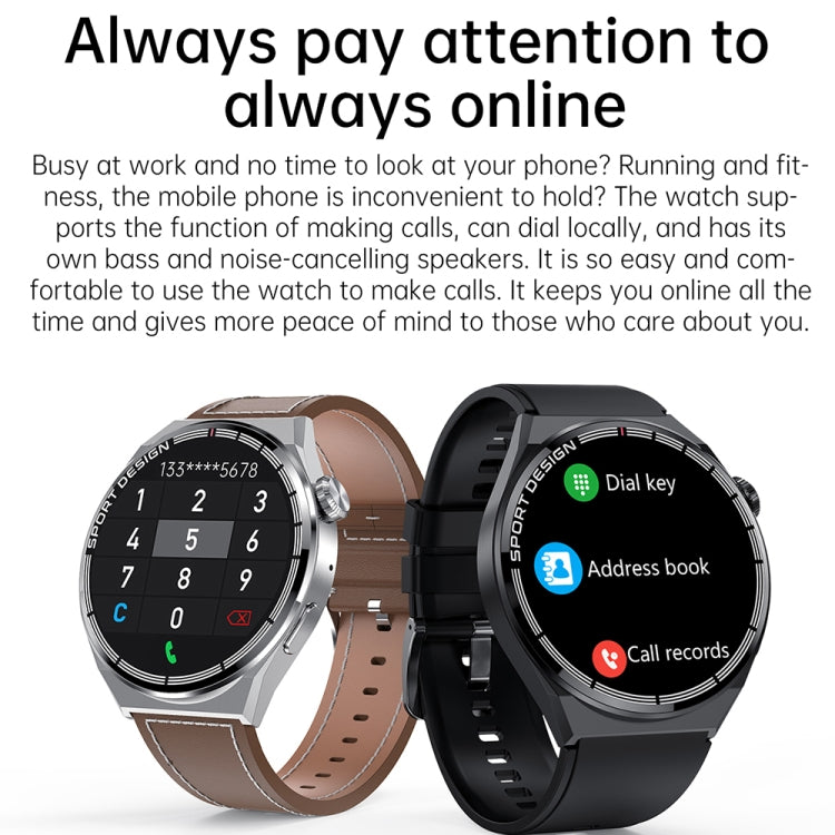 HDT 3 Max 1,6 pollici Cinturino in silicone IP67 Impermeabile Smart Watch Supporto Chiamata Bluetooth / NFC, Silicone Band (Black), Silicone Band (Silver)