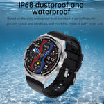 HDT 3 Max 1,6 pollici Cinturino in silicone IP67 Impermeabile Smart Watch Supporto Chiamata Bluetooth / NFC, Silicone Band (Black), Silicone Band (Silver)