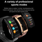 K13 1.14 pollici Steel Band Auricolare Staccabile Smart Watch Supporto Chiamata Bluetooth, Steel Band (Black), Steel Band (Gold)