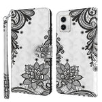 Modello di pittura 3D TPU + custodia per telefono in pelle PU, For Motorola Moto G73, For OnePlus 11